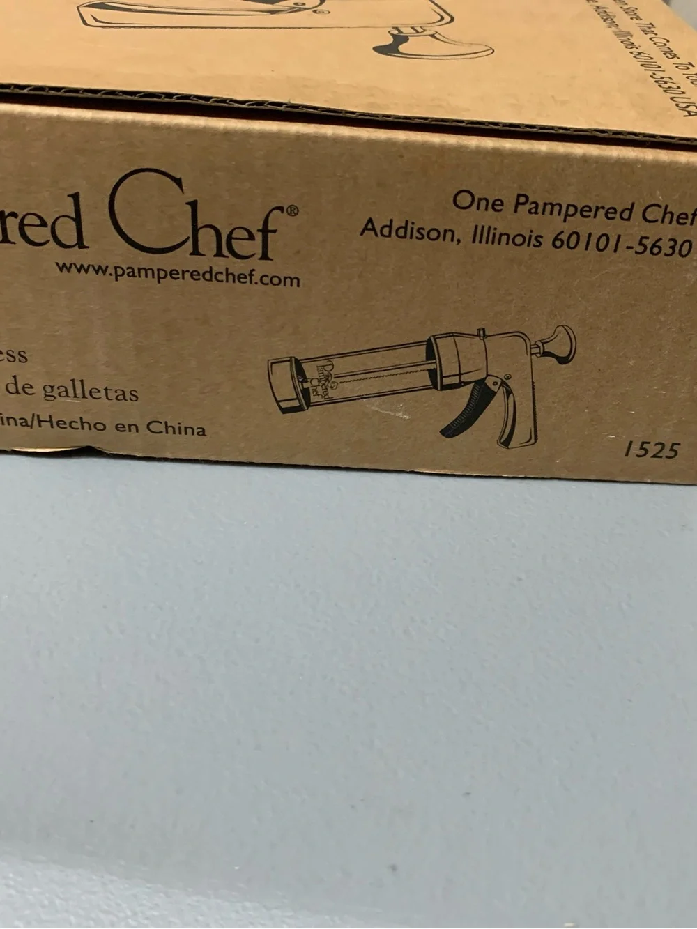 The Pampered Chef Brown Cookie Press